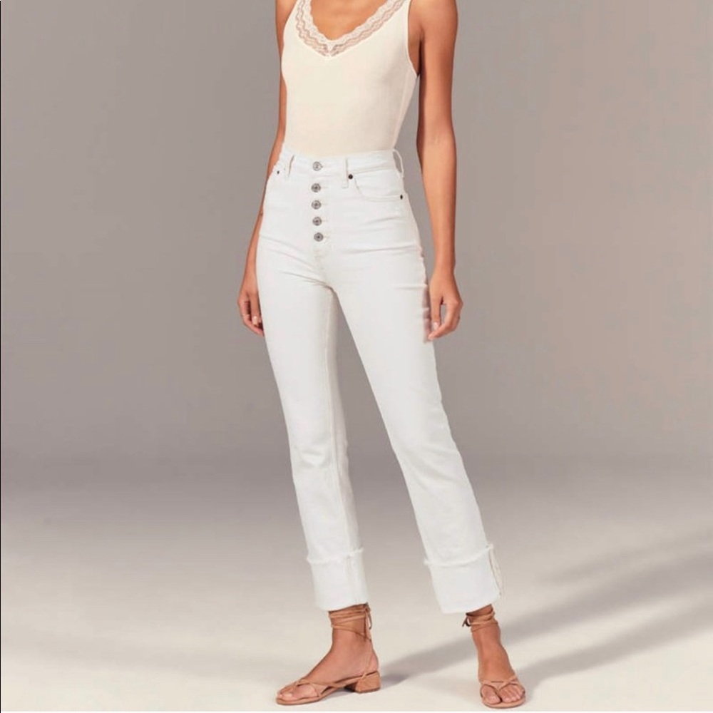 Abercrombie Ultra High Rise Straight Jeans